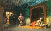 Stanislaw Chlebowski Sultan Bayezid prisoned by Timur. France oil painting artist